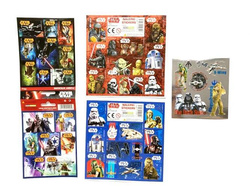 STAR WARS NAKLEJKI NALEPKI DEKORACYJNE OZDOBNE 5 ARKUSZY