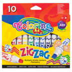 FLAMASTRY WZORKI ZIG ZAG  10 KOL COLORINO