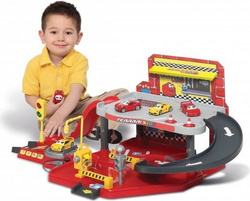 BBURAGO FERRARI KIDS WARSZTAT GARAŻ MYJNIA I AUTKO
