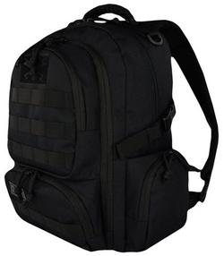 PLECAK SZKOLNY 4-KOMOROWY MAJEWSKI ST.RIGHT MILITARY BLACK CZARNY