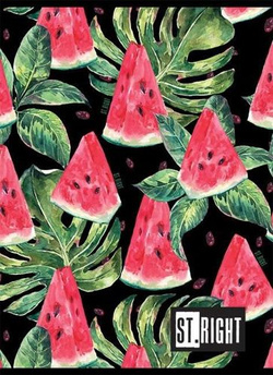ZESZYT A5 ST.RIGHT 60 K KRATKA WATERMELON ARBUZY