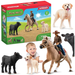 SCHLEICH FARM WORLD KOWBOJSKIE PRZYGODY KOŃ CIELACZEK PIESEK FIGURKI 42578