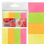 ZAKŁADKI KARTECZKI INDEKSUJĄCE 20mm/50mm  4x40 NEON 160 sztuk samoprzylepne