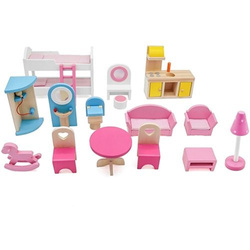 WESOŁY DOMEK DLA LALEK NATALIA 3 FIGURKI I MEBELKI