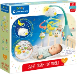 KARUZELA DO ŁÓŻECZKA UROCZA CHMURKA MELODIE EFEKTY ŚWIETLNE CLEMENTONI BABY