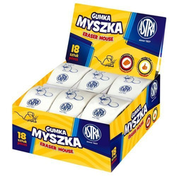 GUMKA DO ŚCIERANIA MAZANIA OŁÓWKA MYSZKA ASTRA SZKOLNA BIAŁA MIĘKKA - 2szt.