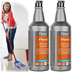 CLINEX FLORAL OCEAN UNIWERSALNY PŁYN DO PODŁÓG 1L NIE ZOSTAWIA SMUG - 2 szt
