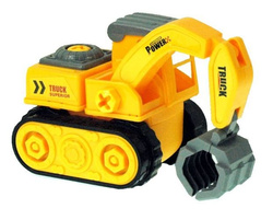 KOPARKA DO SKRĘCANIA Z RUCHOMĄ ŁYŻKĄ + NARZĘDZIA