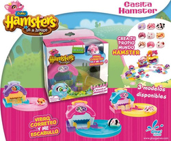 2W1 CHOMIK ZURU HAMSTERS DOMEK AUTO SUNNY I PEANUT