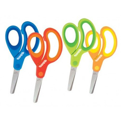 NOŻYCZKI SZKOLNE GUMOWA RĄCZKA 13 CM COLORINO KIDS