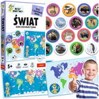 GRA EDUKACYJNA DLA DZIECI ŚWIAT MAŁY ODKRYWCA UKŁADANKA TREFL 02807