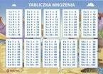 NAKLEJKA ELEKTROSTATYCZNA A5 TABLICZKA MNOŻENIA MAGIA PRZYKLEJANIA