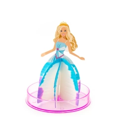 MAGICZNA SUKNIA Z KRYSZTAŁKÓW KSIĘŻNICZKI AZURE KREATYWNY EKSPERYMENT KIDEA