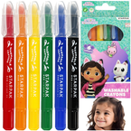 KREDKI SZKOLNE ZMYWALNE KOCI DOMEK GABI 6 INTENSYWNYCH KOLORÓW STARPAK