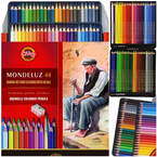 KREDKI AKWARELOWE MONDELUZ KOH-I-NOOR 48 KOLORÓW ARTYSTYCZNE PĘDZELKI