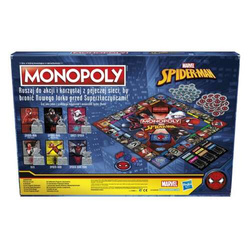 MONOPOLY GRA EKONOMICZNA PLANSZOWA SPIDER-MAN MARVEL HASBRO WERSJA POLSKA