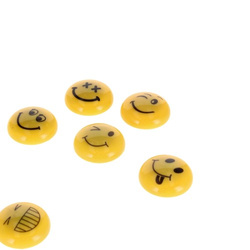 MAGNESY EMOTKI EMOTIKONY BUŹKI ŻÓŁTE NA LODÓWKĘ DO TABLIC 30 mm 6 sztuk