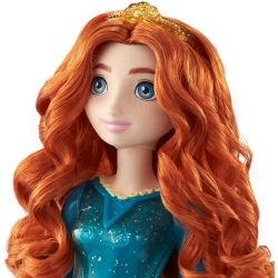LALKA MERIDA WALECZNA W BŁYSZCZĄCEJ SUKNI KSIĘŻNICZKA PRINCESS MATTEL