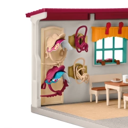 SCHLEICH HORSE CLUB KOŃ KONIK SIODLARNIA STAJENNY FIGURKI AKCESORIA 42591
