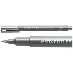 PISAK PĘDZELKOWY METALLIC BRUSH SREBRNY DEKORACYJNY DO KALIGRAFII STAEDTLER