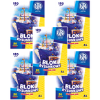 BLOK RYSUNKOWY BIAŁY A3 ASTRA 20 KARTEK 120g GRUBSZY SZKOLNY - 5 sztuk