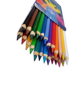 KREDKI TRÓJKĄTNE TRIOCOLOR KOH-I-NOOR 24 KOLORY 9mm JUMBO GRUBE SZKOLNE