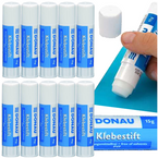 KLEJ SZKOLNY BIUROWY W SZTYFCIE PVP DONAU 15g BIAŁY ZMYWALNY - 10 sztuk