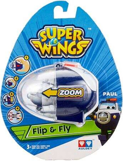 SUPER WINGS FLIP & FLY POLICJANT PAUL LATAJĄCA FIGURKA SAMOLOT
