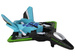 SAMOLOT ZDALNIE STEROWANY MYŚLIWIEC NIEBIESKI PILOT R/C PIANKOWY ŚWIATŁA