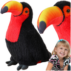 PLUSZAK MASKOTKA PTAK TUKAN PRZYTULANKA PRZYJEMNA W DOTYKU MIĘKKA 30cm