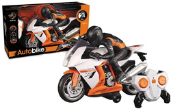 MOTOR MOTOCYKL ZDALNIE STEROWANY SPORTOWY ŚCIGACZ PILOT R/C MOTOCYKLISTA