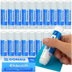 KLEJ SZKOLNY BIUROWY W SZTYFCIE PVP DONAU 15g BIAŁY ZMYWALNY - 20 sztuk