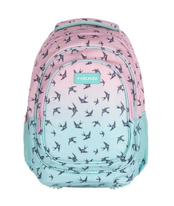 PLECAK SZKOLNY MŁODZIEŻOWY HEAD PASTELOWE OMBRE EFFECT JASKÓŁKI 