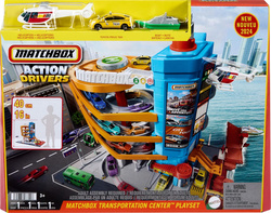 MATCHBOX ACTION DRIVERS CENTRUM TRANSPORTOWE GARAŻ ZJEŻDŻALNIA SAMOCHODZIKI