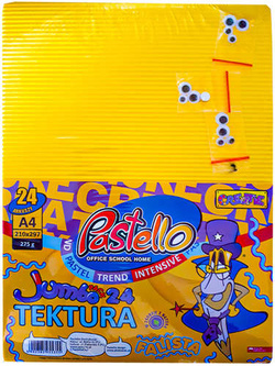 TEKTURA FALISTA  A4 24 ARK. KOLOROWA - PASTELLO