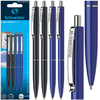DŁUGOPIS AUTOMATYCZNY SCHNEIDER K15 2 x NIEBIESKI + 2 x CZARNY TUSZ OLEJOWY