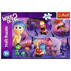 PUZZLE 200 W GŁOWIE SIĘ NIE MIEŚCI INSIDE OUT DZIECIĘCE EMOCJE 13305 TREFL