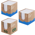 KOSTKA NOTES W POJEMNIKU 700 kart 90x90 BIAŁY SZYMANKIEWICZ HERLITZ - 3 szt