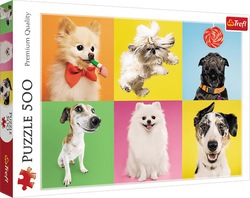 PUZZLE 500 ELEMENTÓW PIESKI PSY PIES KOLAŻ UKŁADANKA - 37378 TREFL