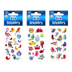 NAKLEJKI NALEPKI ZABAWNE PTASZKI STICKER BOO