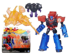 TRANSFORMERS RID OPTIMUS PRIME VS BLUDGEON MINICON
