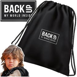 WOREK NA BUTY OBUWIE WF PLECAK NA SZNURKACH BACKUP CZARNY WYTRZYMAŁY