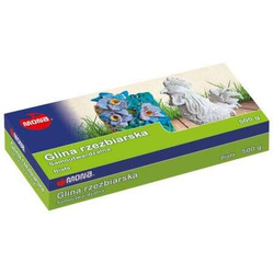 GLINA RZEŹBIARSKA SAMOUTWARDZALNA BEZ PIECA PLASTYCZNA BIAŁA 500g MONA