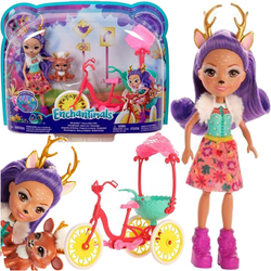 ENCHANTIMALS LALKA  DANESSA DEER JELONEK ROWEROWA PRZYGODA  MATTEL