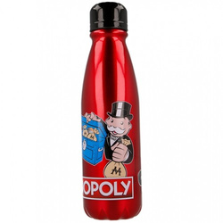 BIDON MONOPOLY ALUMINIOWY METALOWY BUTELKA NA WODĘ BANKIER 600ml