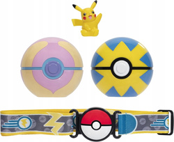 POKEMON CLIP N GO PAS TRENERA Z KLIPSEM PIKACHU HEALBALL QUICKBALL FIGURKA
