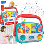 RADIO RADYJKO INTERAKTYWNE EDUKACYJNE MÓWIĄCE DLA MALUSZKA CLEMENTONI BABY