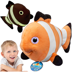 RYBKA PLUSZAK PRZYTULANKA ŚWIECI W CIEMNOŚCI 20cm BŁAZENEK  BAUER