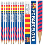 FC BARCELONA -  OŁÓWEK Z GUMKĄ HB SZKOLNY ASTRA  - MOCNY GRAFIT - 10 szt.