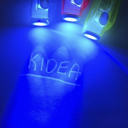 SZPIEGOWSKI NIEWIDZIALNY DŁUGOPIS Z LAMPKĄ UV SEKRETNY TAJNY - KIDEA